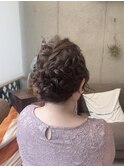 大人の編み込みアレンジ