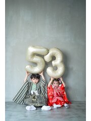 七五三撮影☆5歳×3歳