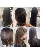 映えより、お客様満足度が高いハイライト、映えないハイライトを考案♪白髪ぼかしのお客様も多数来店♪