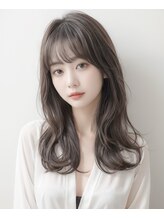 リン(Lin.) サイドバング×韓国×外ハネ×セミロング