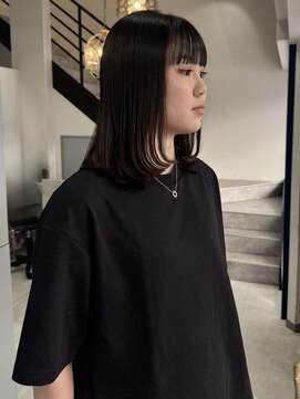 ウクラ バイ レシッド 池袋(uchla by rcid) 髪質改善☆黒髪似合わせボブ×小顔ワンレンボブ×艶髪ワンカール