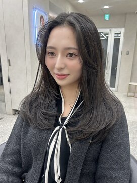 ロンド マーレ 天神大名店(Lond mare) レイヤーカット/ベージュカラー/顔まわり/透明感カラー/韓国ヘア