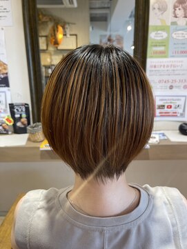 ハピエル ヘアークルー(HAPPYEL hair crew) 20代30代40代前下がりストレート小顔補正立体カット