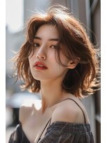 ラナ 新宿(lana)&nbsp;切りっぱなしボブ/前髪無し/肩下ミディアム【lana hair 新宿】