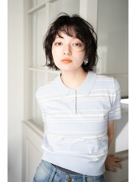 マグノリア オモテサンドウ(MAGNOLiA Omotesando) ランダムカールが可愛いアクティブ外ハネボブ・・・HINATA