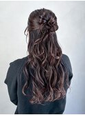 ロングおくれ毛韓国ヘア前髪カットおくれ毛_ba556051