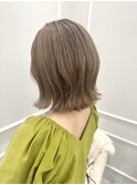 (銀座) ベージュカラー　くびれボブ