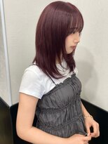 ラグナ(LAGUNA)&nbsp;【ワインレッド/ミディアムレイヤー/ダブルカラー/ブリーチ】