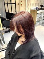 エリマ 調布(elima) 調布レディースロングレイヤーイルミナカラーボルドー30代