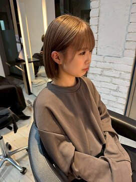 インク サカエ(inq sakae) 透明感ショコラグレージュ/艶髪/ショートボブ