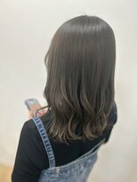 バブー バイ ビューティービースト アカデミー 広島店(ba-boo)&nbsp;アッシュグレージュカラー/大人可愛いミディアム