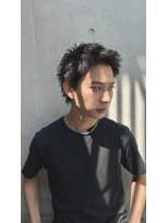 ノットバイベル 大宮(knot by belle)&nbsp;スパイキーショート/ブルーブラック/短髪/大宮メンズパーマ/