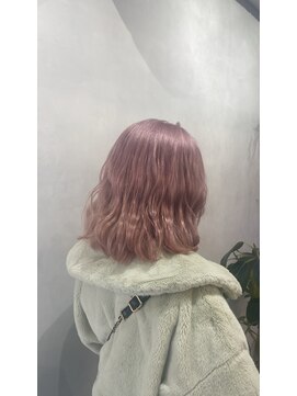 エイト プラット 渋谷2号店(EIGHT plat) ハイトーン　くすみピンク　ブリーチカラー　3/13