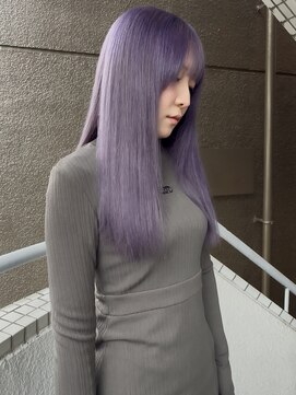 イエナ 渋谷(IENA) ダークパープルレイヤーボブミディアムレイヤー