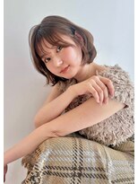 トリッカ シブヤ(TRICCA SHIBUYA)&nbsp;内巻きボブ/透け前髪/暗髪ブラウン/艶トリートメント