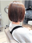 ボブ 切りっぱなし ミニボブ