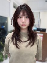 バサ 江古田店(BASSA)&nbsp;ハッシュカット/ボルドーカラー【会話控えめ美容師Runa】