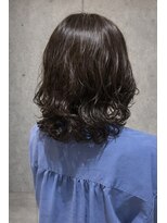 エイム ヘア リアム 調布店(eim hair liam)&nbsp;レイヤーボブ/大人フェミニン/暗髪ボブ/黒髪/ラフウェーブ