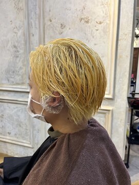 リリー 鷺沼店(RILLY) 〈キシタクヘアー〉ハンサムショート×グレージュ