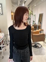 メグリ(meguri)&nbsp;ミディアムレイヤー　レイヤー　レッドカラー