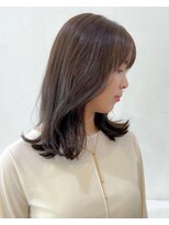 セットアップ 岡山北長瀬店(SET-UP)&nbsp;ミルクティーブラウン ベージュ 透明感 レイヤー くびれ