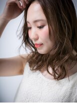 カバーヘア ブリス 北浦和(COVER HAIR bliss) *bliss北浦和*センターパート&無造作カールの大人抜け感ミディx