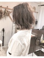 ヘアーアンドアトリエ マール(Hair&Atelier Marl)&nbsp;【Marl】ブラウンベージュカラーの無造作ボブ☆