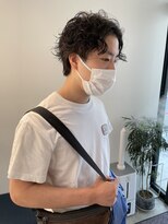 トレス(TRESS)&nbsp;メンズスパイラルパーマ　コンマバング　マッシュ