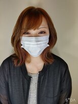 ウィット アンド ラファム Wit &La Famme&nbsp;菱形シルエットのウルフボブにインナーカラー