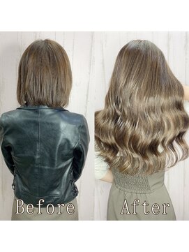 あるじゃんすー 仙台店 カーキブラウン#シールエクステ#プレミアムケアカラー#仙台