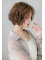 カバーヘア ブリス 川口(COVER HAIR bliss)&nbsp;センターパート大人フェミニン小顔ボブルフY川口20代30代40代