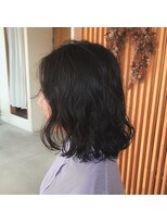 アクセヘアー 町田(acce hair)&nbsp;ミディアムのニュアンスゆるウェーブ