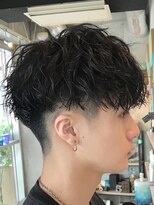 フィフス 天神大名(fifth) ツイストスパイラルパーマツーブロックメンズマッシュパーマ