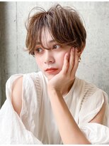 ホヌア(hoNua.) 【hoNua.】ゆるふわハンサムショート 前髪 キュート 20代30代
