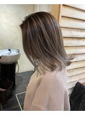 ボブとバレイヤージュ