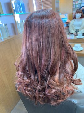 プレッソヘアー Presso hair 髪質改善カラー　ピンクカラー