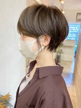 サンドシーン(sand scene) ＠thisiskaito表参道原宿/ショートヘア/ショートボブ/グレージュ