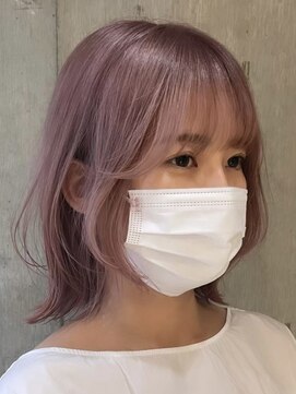 サンクプロジェクト(cinq PROJECT) ダブルカラーハイトーンカラーラベンダークベージュカラー