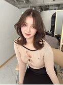 ふんわりミディアムレイヤー　【韓国/韓国ヘア/栄/学割U24】