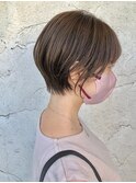 くびれショート/くすみブラウン