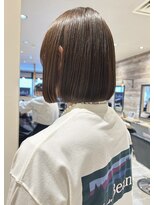 ラボヌールヘアー 札幌店(La Bonheur hair etoile) 【熊澤】オリーブベージュ/ミニボブ/linkトリートメント