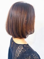 ヘアープロデュース ラピセット 松山(Lapset) 小顔補正立体カット×ナチュラル丸みボブ 10代20代30代40代50代