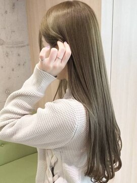 シティーバイローウェ 表参道(City/louwe) オリーブグレージュ/ブリーチなしダブルカラー/レイヤーカット