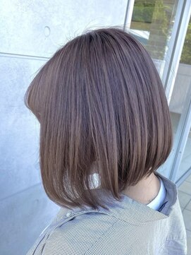 グランデュール 東静岡池田店(GRANDEUR) ダブルカラーミルクティーベージュカラーケアブリーチ韓国ボブ