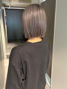 ポノ(po_no) タッセルボブ×シルバーグレージュ