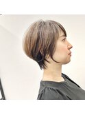 ショート　ショートボブ　ボブ　髪質改善　白髪ぼかし　ミセス