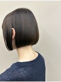 20代30代大人可愛い小顔ボブ前下がりボブミニボブ