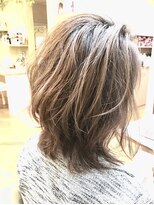 ヘアー カフェ コトノハ(hair cafe kotonoha)&nbsp;【コトノハ】ハイライトカラーネオウルフ小顔デザインスタイル