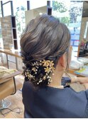 お呼ばれヘアセット×ローシニヨン