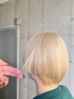 ガルボ ヘアー(garbo hair) #ブリーチ#ブロンド#ハイトーン#ダブルカラー#10代#20代